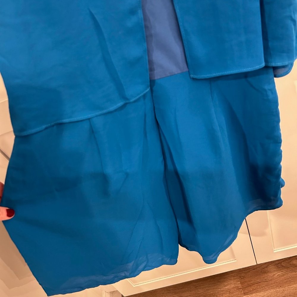 Strut and Bolt Blue Ruffle Romper - size M - Picture 3 of 4
